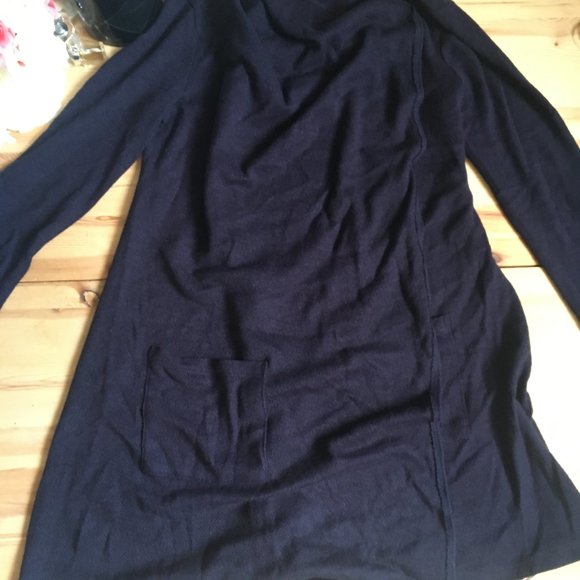 NEW Never Worn Navy Blue Waterfall Super Soft Cardigan Size Small - Picture 9 of 9